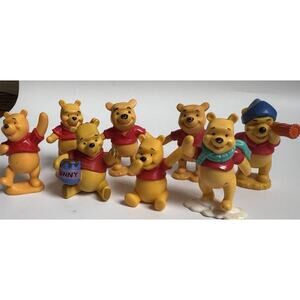 Grand Sales VTG Collectible Lot Of 8 Disney Winnie The Pooh Mix Toys